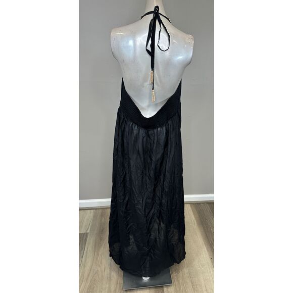 Natori Cotton Silk Voile Halter Maxi Dress Size XL $250 - Picture 9 of 12